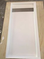 Vasque en marbre cultivé de qualité supérieure, design contemporain, surface durable résistante aux taches, installation facile, utilisation en salle de bain, garantie 3 ans