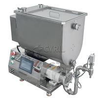 Pompe à engrenages à rotor à lobes servo semi-automatique Remplissage de dosage à piston de crème glacée Remplissage manuel de lotion et de crème Remplisseur de crème Remplisseuse de crème