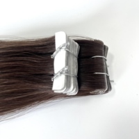 Extensions de cheveux vierges Remy à bandes adhésives invisibles, super double drawn, blond européen, cheveux humains, extensions de cheveux vierges effet peau 0,8 mm