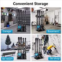 Support de rangement pour skis personnalisé, autoportant, pour garage, ateliers, organisateur d'équipement, support pour bottes de ski, snowboard, équipement de neige