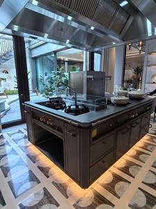 Ymd thông minh Modular nấu ăn trung tâm cảm ứng <span class=keywords><strong>HOB</strong></span> Teppanyaki phạm vi Nồi chiên thép không gỉ 96kw tiết kiệm năng lượng cho khách sạn hiện đại - Product Image 4