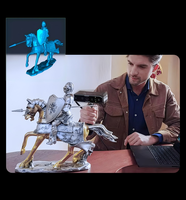 Scanner 3D CR-Scan Otter, portable, haute précision, grande taille, pour voitures, motos, scanner couleur stéréo, portrait, animaux