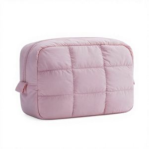 Nueva Bolsa de Maquillaje Acolchada de Poliéster con Cierre, Linda, Impermeable, Ultraligera y Portátil para Viajes - Product Image 1