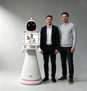 Photomaton rotatif à 360 degrés, <span class=keywords><strong>robot</strong></span> photo à impression instantanée avec contrôle intelligent par iPad - Idéal pour les locations d'événements, les mariages et les fêtes - Product Image 1
