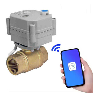 วาล์วควบคุมระยะไกลอัจฉริยะ COVNA Wifi Smart 10NM DN32 Ss304 วาล์วบอลควบคุมระยะไกลอัจฉริยะ Tuya EweLink สำหรับน้ำ - Product Image 2