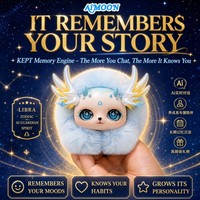 Robot éducatif et divertissant en peluche en forme de chat avec des réponses en temps réel et une conception télécommandée par application