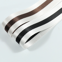 LIWEI Sangle de sac à dos en jacquard rayé imitation nylon/polyester, écologique, luxueuse et tendance, pour vêtements