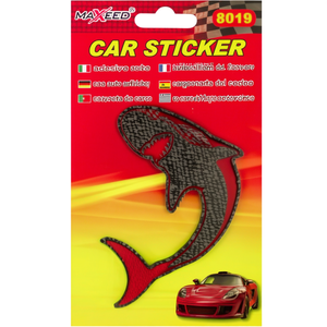 Maxeed <b>Car</b> Sticker Shark Shape Carbon Fiber Design For Auto Decoration - Product Image 2