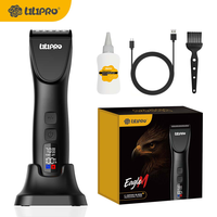 Tondeuse à poils pour animaux LILIPRO EagleM rechargeable 5 en 1, tondeuse sans fil pour chien, cisailles pour animaux, kit de toilettage pour chat avec écran LCD
