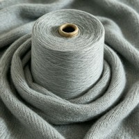 21S White 100% Polyester Yarn High Tenacity Raw Ring Spun Durable for Socks and Sewing Use