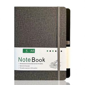 Cuadernos de Cuero PU al por Mayor de Fábrica, Venta Caliente 2026, Suministros Escolares y de Oficina, Cuaderno de Tapa Dura de PU con Líneas Cuadradas y Logotipo Personalizado - Product Image 4