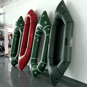 हल्के वजन TPU Packraft Inflatable राफ्टिंग नाव होवरक्राफ्ट नदी झील डोंगी कश्ती Backpacking पोर्टेबल बेड़ा OEM कस्टम