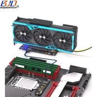 Kartu Adaptor 2280 M.2 M-Key Interface ke PCI-e 4.0 16X dengan Input 12V ATX 6PIN dan Kabel Data Oculink untuk Dock Kartu Grafis Eksternal
