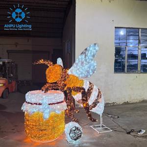 ชุดไฟตกแต่งสวนกลางแจ้ง Anpu Lighting Giant 3D LED รูปทรงหม้อน้ำผึ้ง ทำจากอลูมิเนียมอัลลอยด์ กันน้ำระดับ IP65 เหมาะสำหรับเทศกาลต่างๆ - Product Image 6