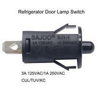 SJ1- 1 Bouton poussoir rond momentané pour interrupteurs d'éclairage de porte de réfrigérateur Haier