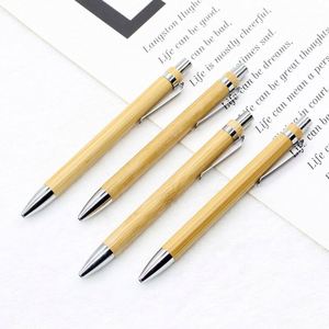 1.0mm Ballpoint <b>Pen</b> Multifunctional Bamboo Scale <b>Pen</b> Body Level Gauge Screwdriver Touchscreen <b>Pen</b> Enterprise Customized LOGO - Product Image 2
