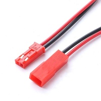 موصل JST SYP RCY ذكر/أنثى ثنائي الأطراف 22AWG مع كابل توصيل مكشوف الطرفين للاستخدام في شرائط LED والبطاريات والإلكترونيات