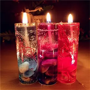 Rauchfreie Kerzen Muscheln Gelee Kerzen, Kerze Dekoration romantischen Valentinstag, Weihnachten Hochzeit