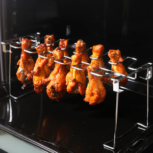 Support pliable en acier inoxydable pour cuisses de poulet, pour four, barbecue, multifonctionnel, Portable, facile à nettoyer, résistant à la rouille - Product Image 1