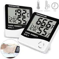 Termómetro Higrómetro Digital para el Hogar, Medidor de Humedad para Interiores y Exteriores con Monitor de Temperatura para Invernadero, Terrario, Incubadora