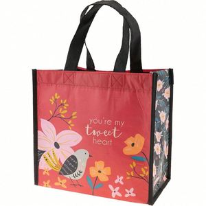 Eco-Friendly Cartoon Non Woven Shopping Bag Lightweight Rept Tote Laminated Handled Bag With Logo Printing - Product Image 1