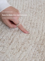 Tapis Seibos à anneaux annuels, sans colle, antidérapant, en matériaux mélangés, style Wabi-Sabi moderne haut de gamme pour chambre et salon, tapis pour chaise pivotante