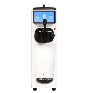 Machine à glace molle commerciale compacte 2025, directement d'usine, multifonctionnelle 220V, neuve ou d'occasion, pièces de rechange gratuites pour lait et eau - Product Image 1