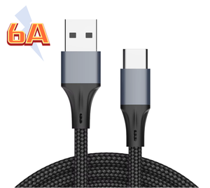 OEM ODM 1m 1.5m Multi-colore Nylon intrecciato <span class=keywords><strong>in</strong></span> alluminio USB a tipo <span class=keywords><strong>C</strong></span> cavo di ricarica dati 5A ricarica rapida 3A funzioni di ricarica rapida 3A - Product Image 1
