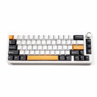 Clavier mécanique sans fil à trois modes personnalisé OEM, clavier DIY 65% à échange à chaud, touches PBT colorées, clavier de jeu