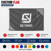 Drapeaux personnalisés anti-plis en aluminium avec logo sur mesure, imprimés numériquement en polyester 3x5 pieds pour extérieur – Conception gratuite en Chine