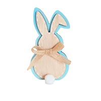 2025 nouveau Pâques en bois artisanat fête scène mise en page maison tridimensionnelle lapin décoration