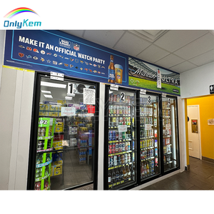 Certifié NSF et ETL Promenade dans une glacière et un congélateur pour supermarché et cave à bière avec <span class=keywords><strong>porte</strong></span> en verre - Product Image 4
