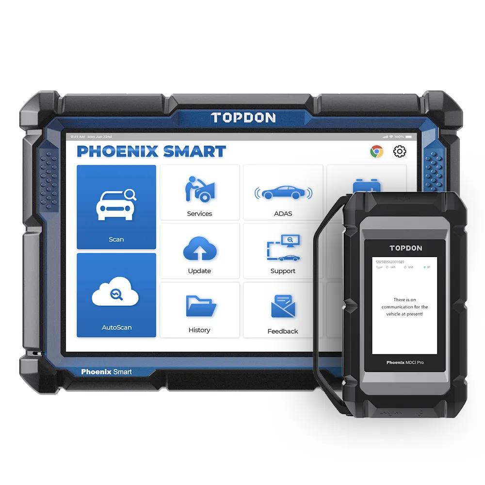 TOPDON-escáner de diagnóstico de coche Phoenix Smart, herramienta de escáner de voltaje, 12v, 24 v, diésel, Obd2, resistente, Obd 2