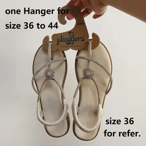 Customized Flip Flop Paper Cardboard Hangers For Displaying Slippers