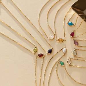 Lateefah Trendy Valentines Day Gift <span class=keywords><strong>2024</strong></span> Teardrop Acero inoxidable Custom Birthstone Bracelet - Product Image 5