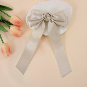 Accesorios para el <span class=keywords><strong>Cabello</strong></span> con Lazo de Satén de Color Sólido Personalizado, Estilo Ballet, Lazo Doble con Cola Larga, Pasadores para el <span class=keywords><strong>Cabello</strong></span> para Niñas - Product Image 5