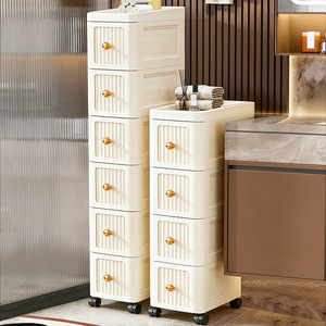 Organisateur de placard Sculpting Simplicity à 7 tiroirs en PP, rangement mobile pour salle de bain, cuisine, cosmétiques - Product Image 2