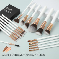 Brocha de Maquillaje Individual de Moda EMF al por Mayor, Brocha para Corrector con Mango de Madera Blanca y Pelo de Marta, Herramientas de Belleza Cosméticas