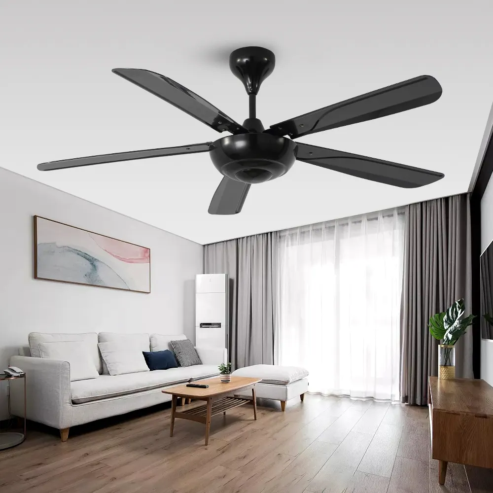 Breezelux Professional AC 56 Inch No Light Industrial Ceiling Fans 220v For Home With Remote Control