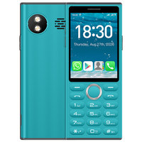 Téléphone intelligent Android 4G à clavier, écran 2,83 pouces, double SIM, sans appareil photo, batterie 2500 mAh, bandes mondiales, services Google