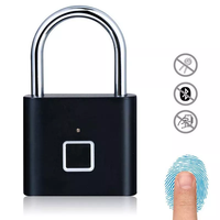 2026 Neues Design USB-Aufladbares Wasserdichtes Fingerabdruck-Smart-Schloss Schlüsselloses Vorhängeschloss für Türen, Boxen, Taschen, Koffer für Glas-/Aluminiumtüren