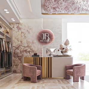 Custom Clothing Store Fixtures Modern Fashion Boutique Furniture Garment Display Racks Interior Design - Product Image 2