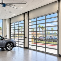 Porte de garage en acier galvanisé et plexiglas antivol, best-seller, pour villa