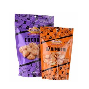 Grosir kustom Ziplock PE berdiri kantong tas tahan Doypack Gummies permen karet kentang permen karet Chip Pizza kemasan makanan hewan peliharaan - Product Image 5