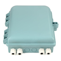 Boîtier de distribution de fibre optique PP ABS 1:16, 24 cœurs, IP55, boîte de jonction de fibre optique extérieure, boîte de terminaison FTTH