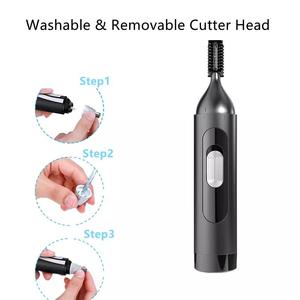 <span class=keywords><strong>Tondeuse</strong></span> nasale à sourcils portable multifonction en acier inoxydable <span class=keywords><strong>Tondeuse</strong></span> nasale électrique pour hommes - Product Image 3