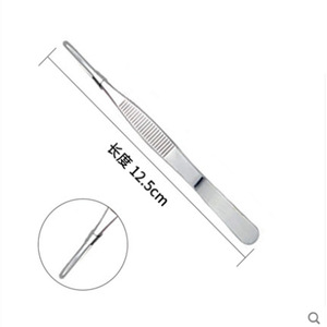 Pinzas de laboratorio Double Deer de 12,5 cm, 14 cm, 16 cm, 18 cm, con mango de acero inoxidable, pinzas de precisión para uso en laboratorio - Product Image 4