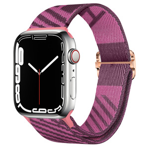 Correa de reloj deportivo IVANHOE para Apple Watch 44mm 45mm 38mm 40mm correa de nailon con hebilla deslizante ajustable para Apple Watch Series 7 6 5 - Product Image 3
