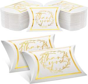 Boîtes à <span class=keywords><strong>cadeaux</strong></span> en forme d'oreiller « Merci », petites, pour <span class=keywords><strong>mariage</strong></span>, <span class=keywords><strong>cadeaux</strong></span> de <span class=keywords><strong>mariage</strong></span>, boîtes à bonbons, sacs à friandises pour <span class=keywords><strong>mariage</strong></span>, fête prénuptiale - Product Image 1