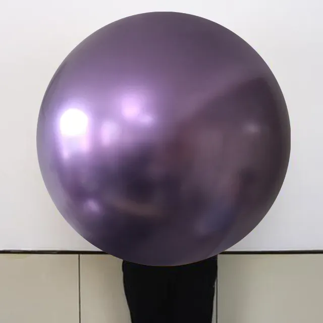 Ballons en vinyle de 36 pouces, 10 pièces, sphère ronde réutilisable, violet, paquet de ballons